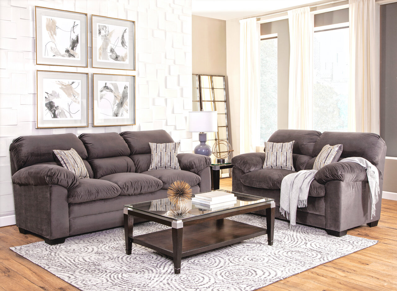 Plush loveseat 2024